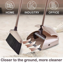 Load image into Gallery viewer, Self Cleaning Broom and Dustpan