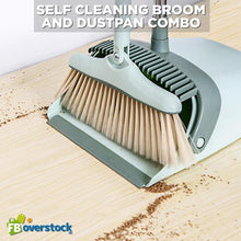Load image into Gallery viewer, Self Cleaning Broom and Dustpan